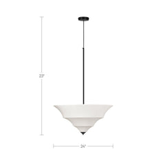 Corrina White Large Pendant Lamp - Ornate Home