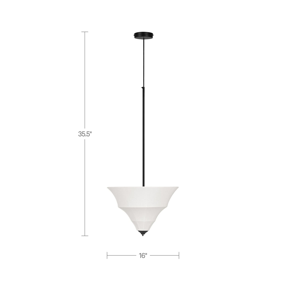 Corrina White Small Pendant Lamp - Ornate Home