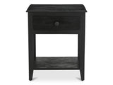 Corrine Antique Black Nightstand - Ornate Home