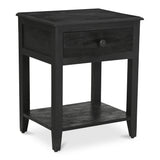 Corrine Antique Black Nightstand - Ornate Home