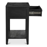Corrine Antique Black Nightstand - Ornate Home