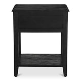 Corrine Antique Black Nightstand - Ornate Home