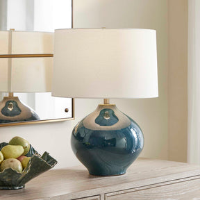 Corrine Deep Blue Table Lamp - Ornate Home
