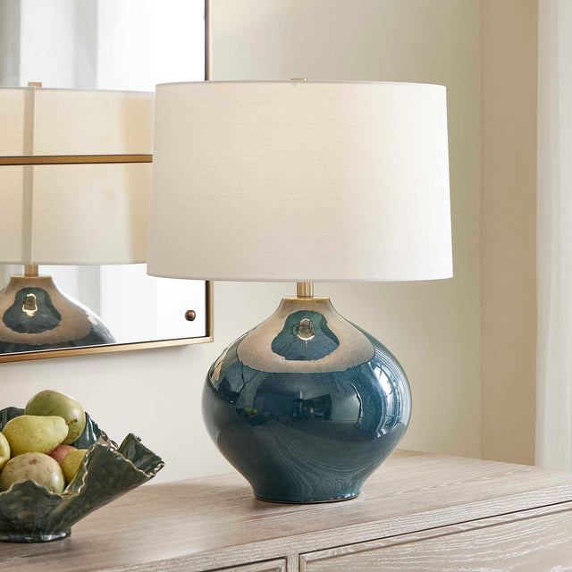 Corrine Deep Blue Table Lamp - Ornate Home