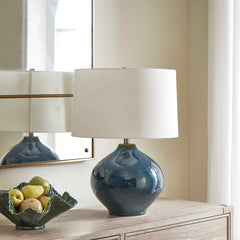 Corrine Deep Blue Table Lamp - Ornate Home