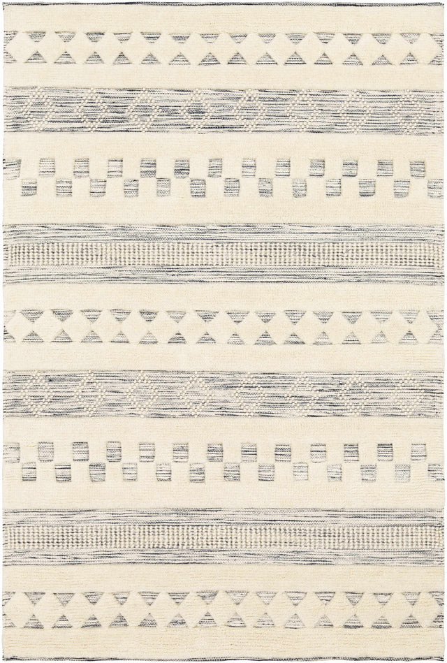 Corry Cream&Black Wool Rug - Clearance - Ornate Home