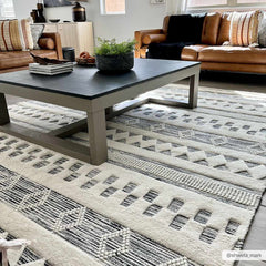 Corry Cream&Black Wool Rug - Clearance - Ornate Home