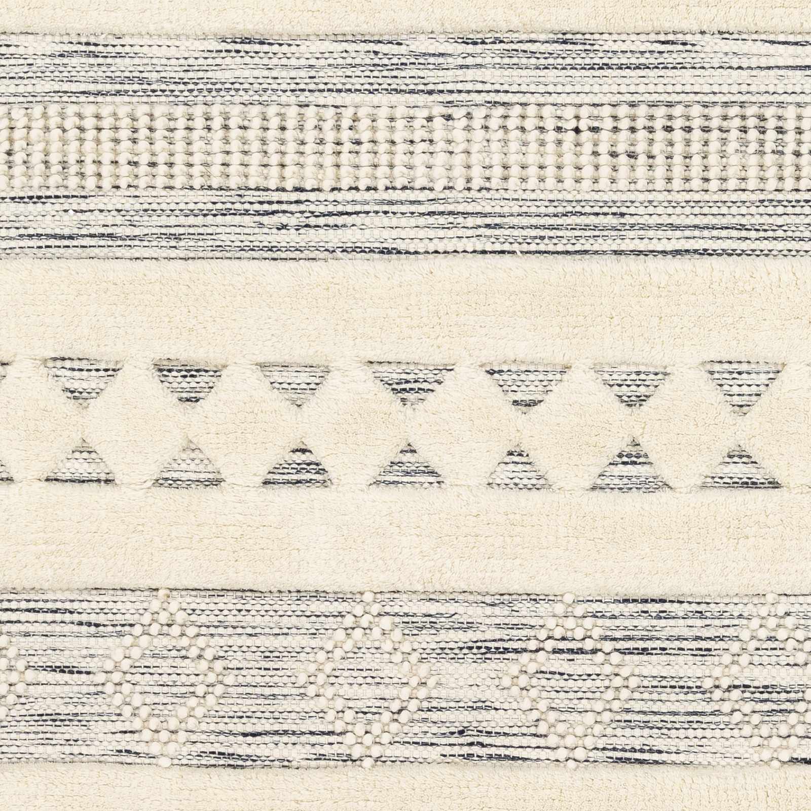 Corry Cream&Black Wool Rug - Clearance - Ornate Home