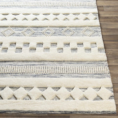 Corry Cream&Black Wool Rug - Clearance - Ornate Home