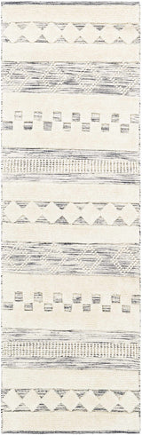 Corry Cream&Black Wool Rug - Clearance - Ornate Home