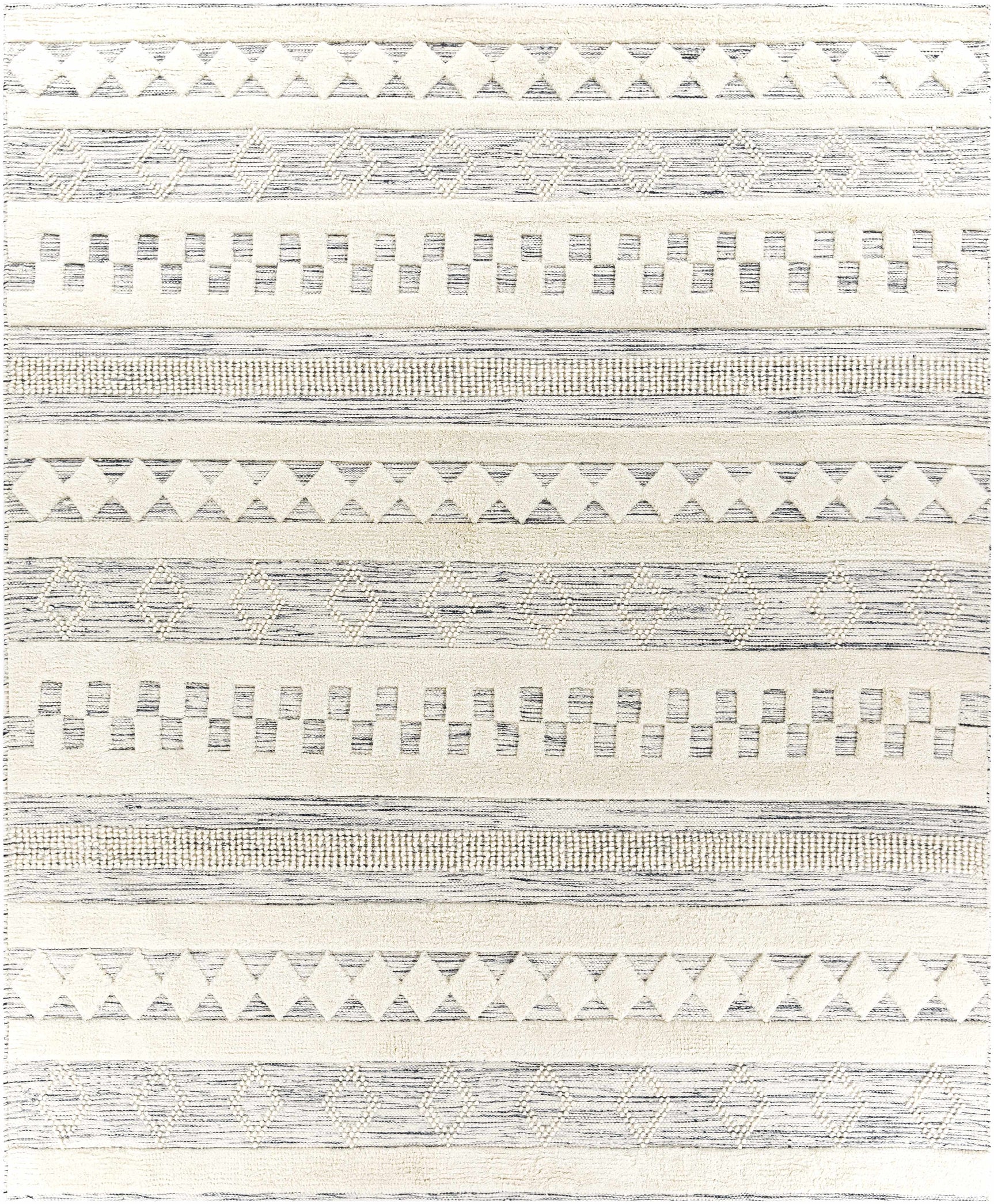 Corry Cream&Black Wool Rug - Clearance - Ornate Home