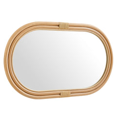 Corsica Natural Oval Rattan Wall Mirror - Ornate Home