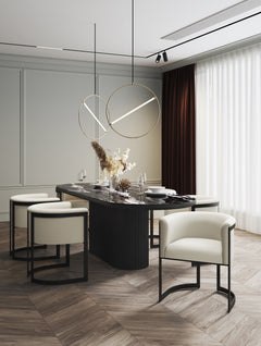 Corso Dining Chair in Cream - Ornate Home