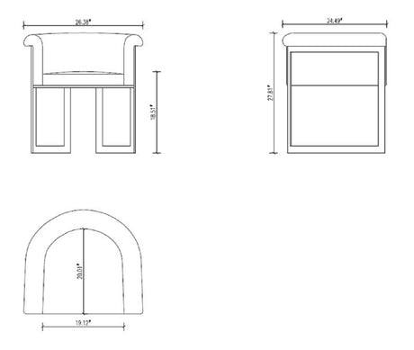 Corso Dining Chair in Grey - Ornate Home