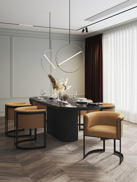 Corso Dining Chair in Tan - Ornate Home