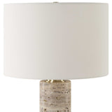 Cortado Brown/Gold Travertine Table Lamp - Ornate Home
