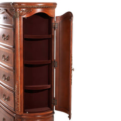 Cortina Honey Walnut 6-Drawer Chest - Ornate Home