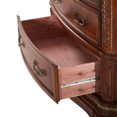 Cortina Honey Walnut 6-Drawer Chest - Ornate Home