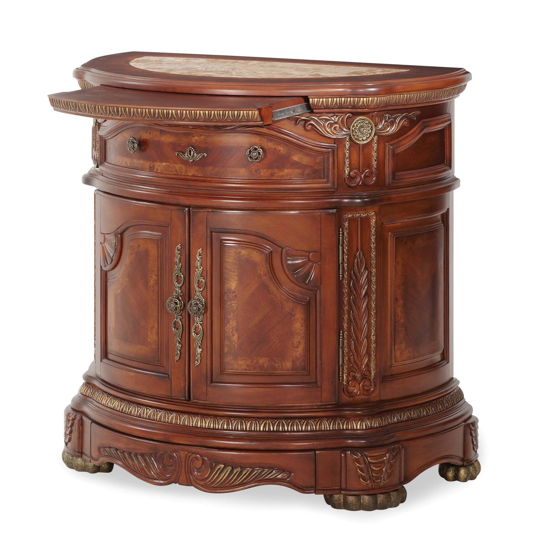 Cortina Honey Walnut Bedside Chest - Ornate Home