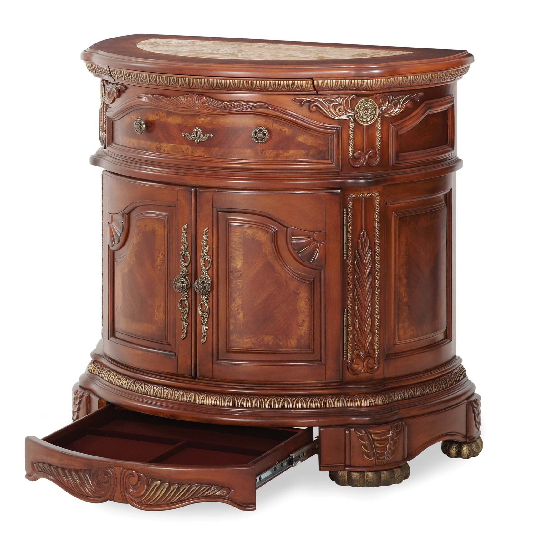 Cortina Honey Walnut Bedside Chest - Ornate Home
