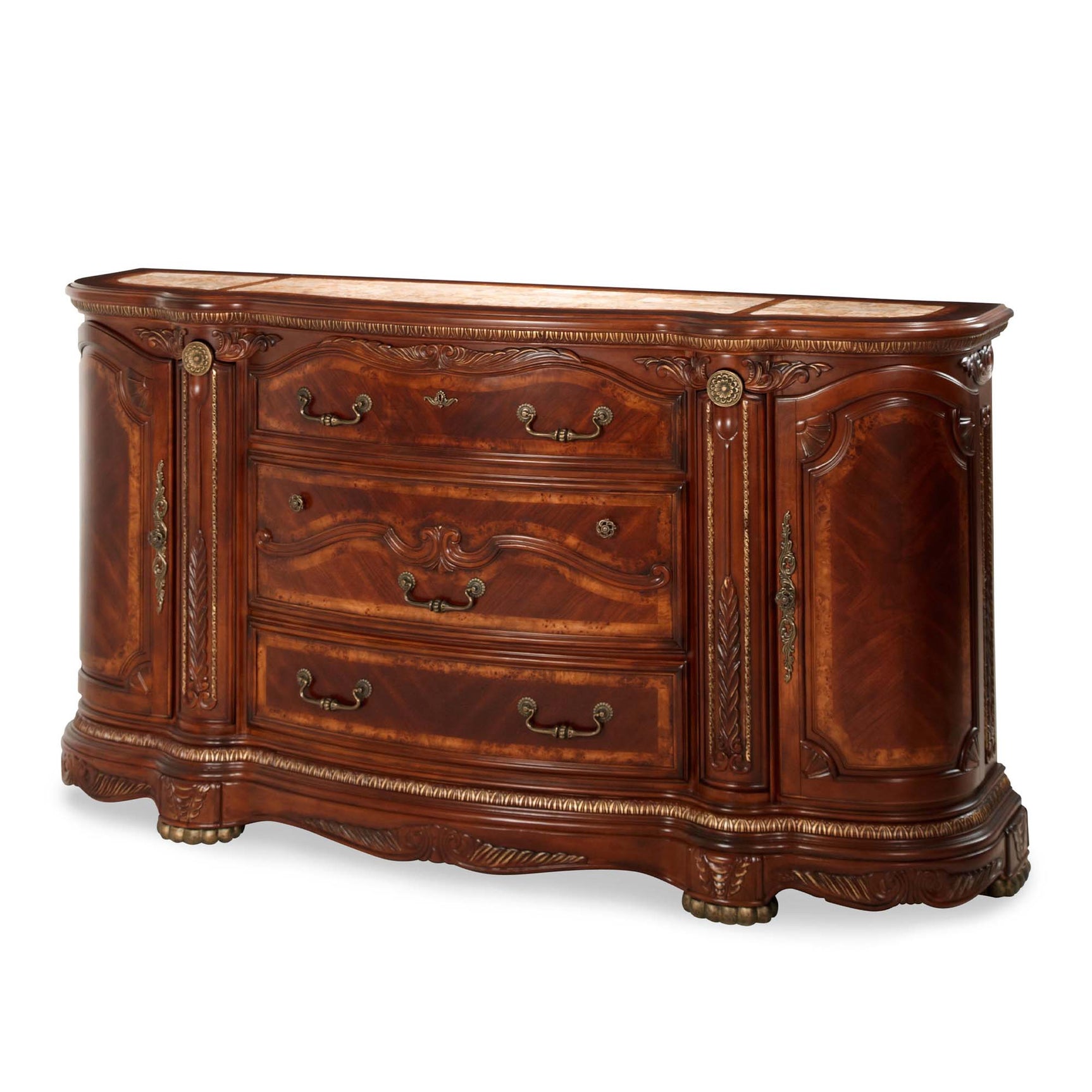 Cortina Honey Walnut Dresser - Ornate Home