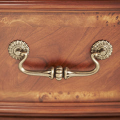 Cortina Honey Walnut Leather Bedside Bench - Ornate Home