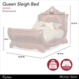 Cortina Honey Walnut Queen Sleigh Bed - Ornate Home