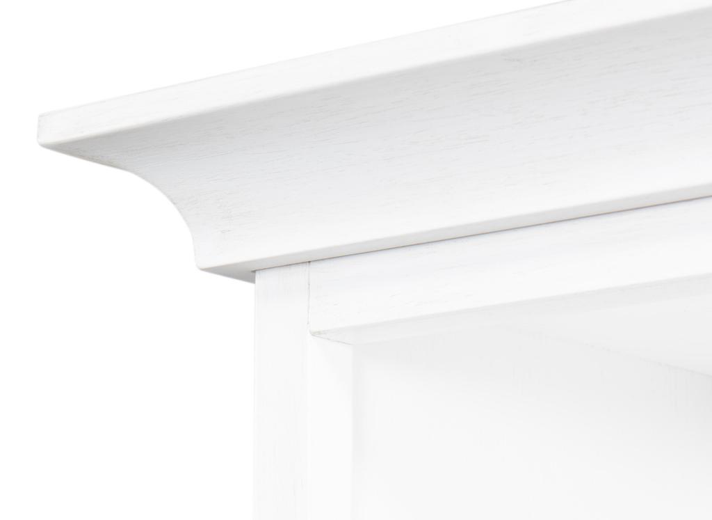 Cortina White Open Shelf Bookcase - Ornate Home