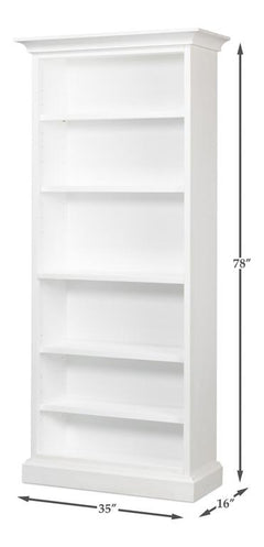 Cortina White Open Shelf Bookcase - Ornate Home