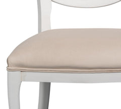 Cortina White Oval Cane Back Side Chair (Set of 2) - Ornate Home