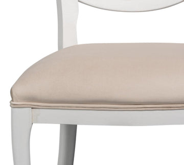 Cortina White Oval Cane Back Side Chair (Set of 2) - Ornate Home