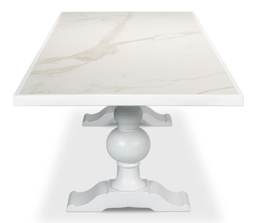 Cortina White Rectangular Dining Table - Ornate Home
