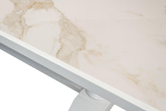 Cortina White Rectangular Dining Table - Ornate Home