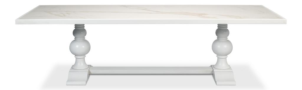 Cortina White Rectangular Dining Table - Ornate Home