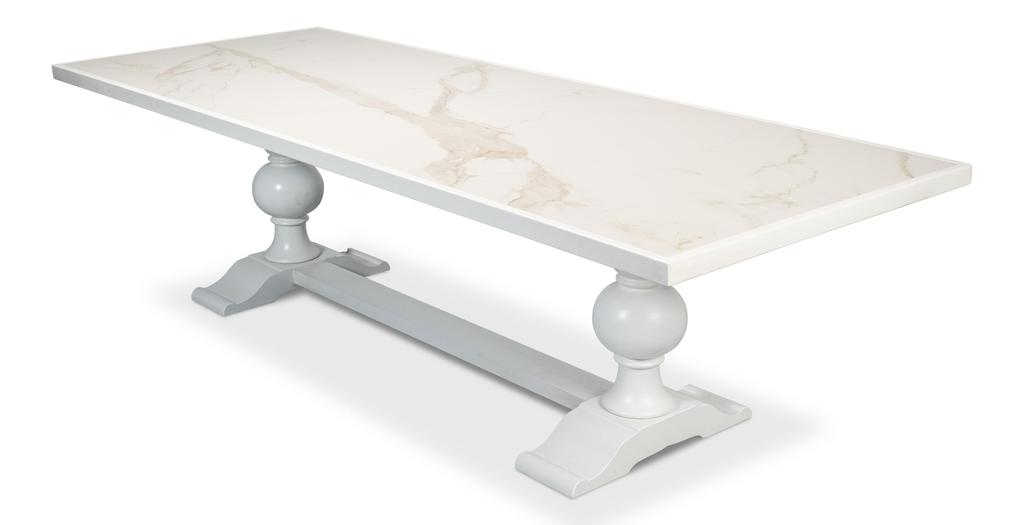 Cortina White Rectangular Dining Table - Ornate Home
