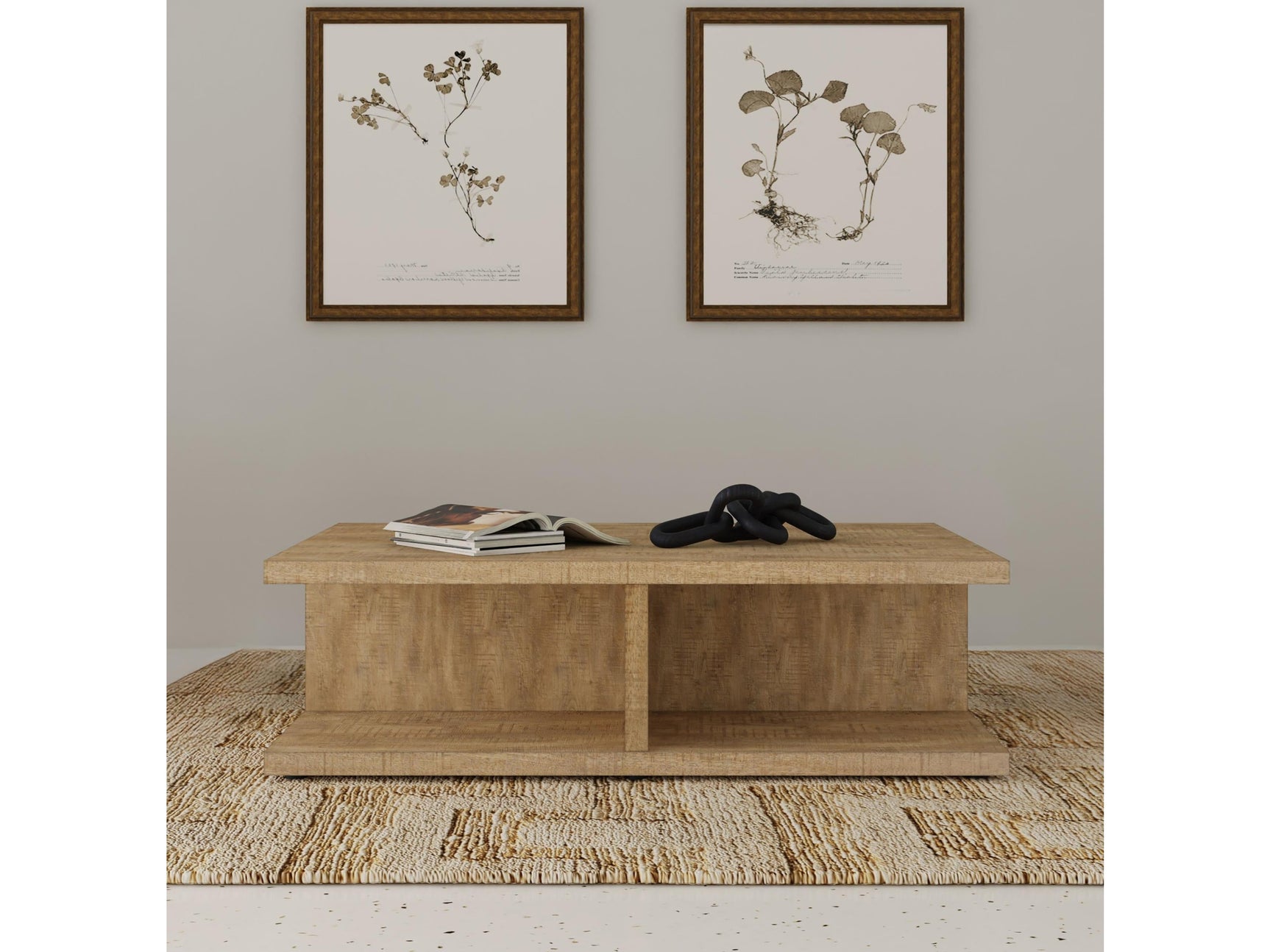 Cortona Mango Square Engineered Wood Cocktail Coffee Table - Ornate Home