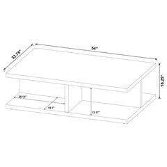 Cortona Mango Square Engineered Wood Cocktail Coffee Table - Ornate Home