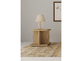 Cortona Mango Square Engineered Wood End Side Table - Ornate Home