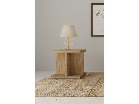 Cortona Mango Square Engineered Wood End Side Table - Ornate Home