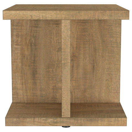 Cortona Mango Square Engineered Wood End Side Table - Ornate Home