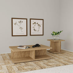 Cortona Mango Square Engineered Wood End Side Table - Ornate Home