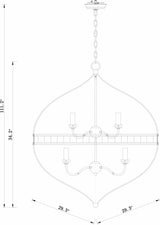 Corunna Ceiling Light - Clearance - Ornate Home