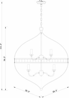 Corunna Ceiling Light - Clearance - Ornate Home