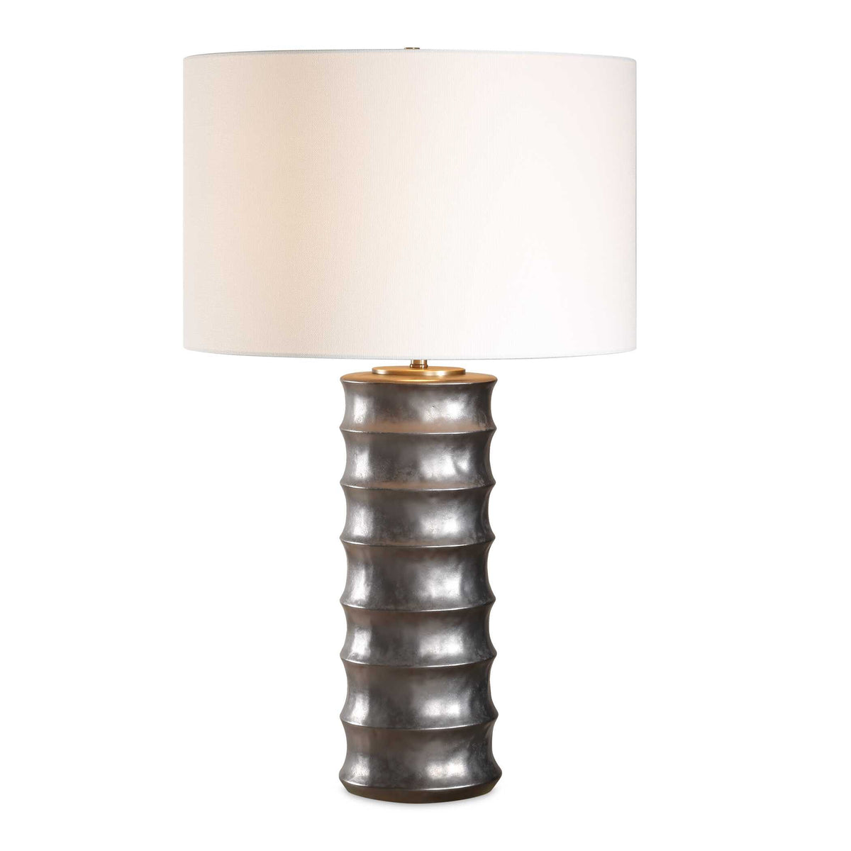 Corvair Black/Bronze Scalloped Table Lamp - Ornate Home