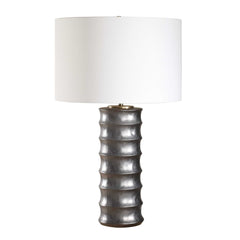 Corvair Black/Bronze Scalloped Table Lamp - Ornate Home