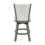 Corvallis Beige/Brushed Gray Swivel Counter Height Chair - Ornate Home