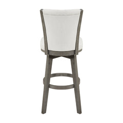 Corvallis Beige/Brushed Gray Swivel Pub Height Chair - Ornate Home