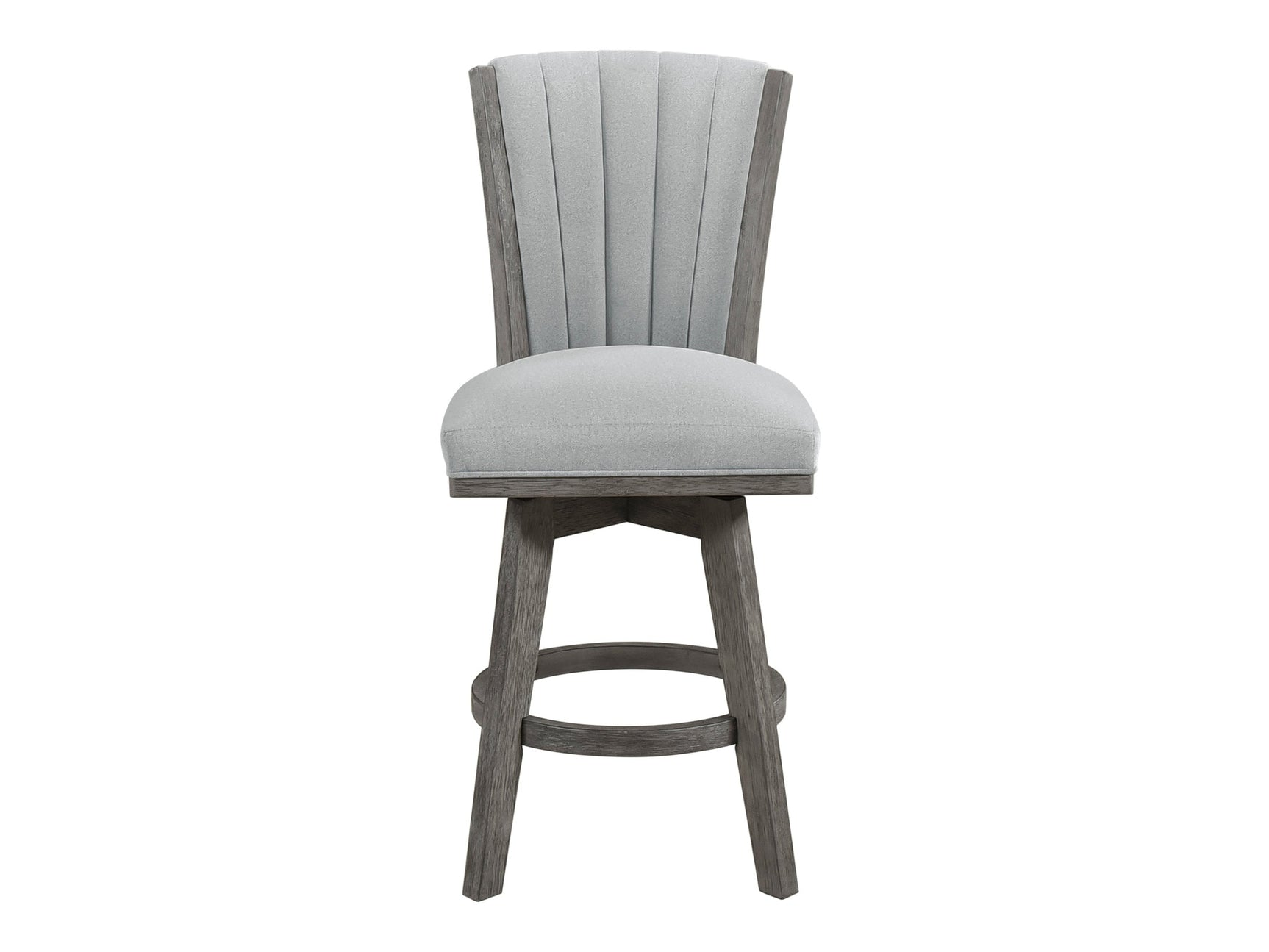 Corvallis Gray Swivel Counter Height Chair (Set of 2) - Ornate Home
