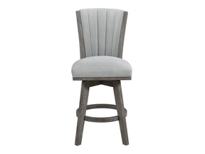 Corvallis Gray Swivel Counter Height Chair (Set of 2) - Ornate Home