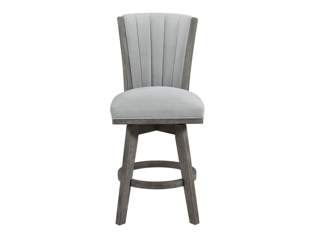 Corvallis Gray Swivel Counter Height Chair (Set of 2) - Ornate Home